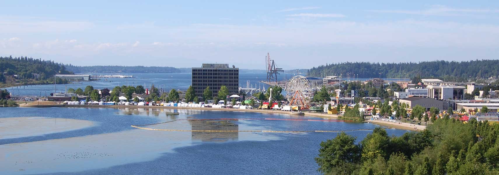 Downtown Olympia and Budd Inlet, WA